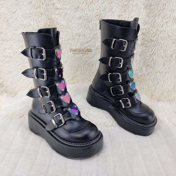 Demonia | Shoes | Platform Heart Metal 